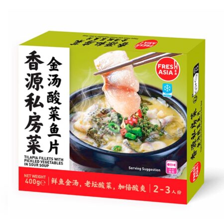 香源 金汤酸菜鱼片*400g Freshasia Tilapia Fillets with Pickled Vegetables in Sour Soup