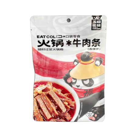 五级孤独-火锅牛肉 香辣*60g WJGD Hot Pot Beef Snacks