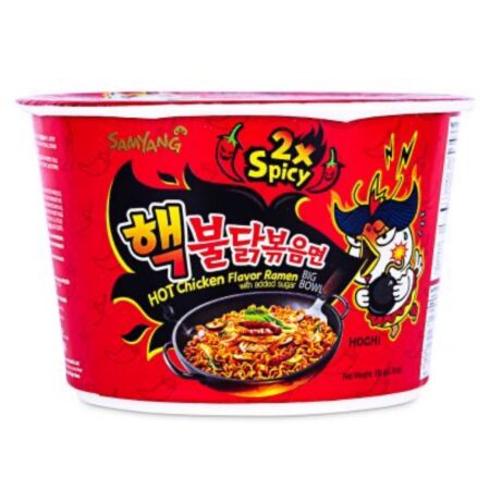 三养火鸡面-双倍辣红色碗装* 105g SY Hot Chicken Flavor Ramen Double Spicy Big Bowl