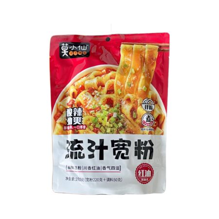 莫小仙-红油流汁宽粉* 281g MXX Chilli Oil Noodle