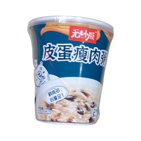 无名小厨-皮蛋瘦肉粥 杯装*46g WMXC Preserved Egg Flavor Congee