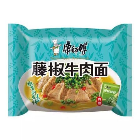 康师傅经典单包-藤椒牛肉*105g KSF Instant Noodles-Artificial Beef With Chilli Flavour