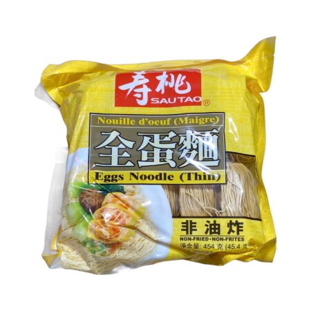 寿桃全蛋面 细*454g ST Dried Noodles Thin