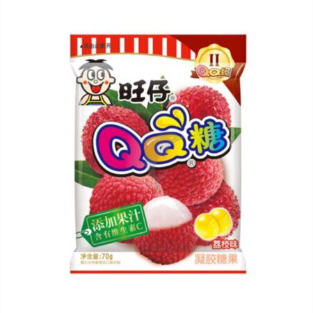 旺仔QQ糖 荔枝味*70g WZ QQ Gummy（Lychee Flavor）