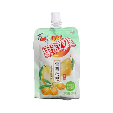 喜之郎果粒爽-雪梨枇杷*258ml ST Fruit Flavored Drink-Pear and Loquet