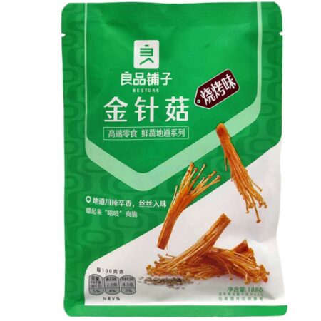 良品铺子 金针菇-烧烤味*188g BS Needle Mushroom-BBQ Flavor