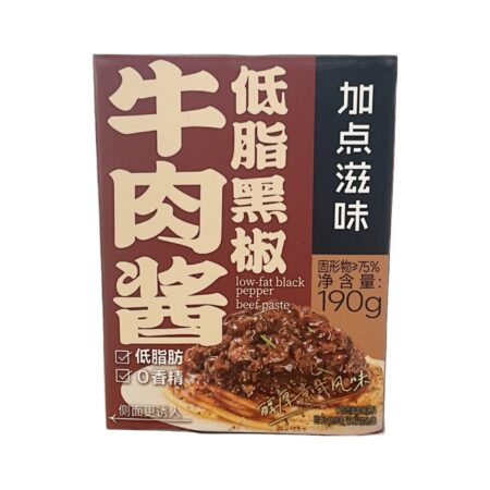 加点滋味-低脂黑椒牛肉酱*190g JDZW Black Pepper Beef Sauce